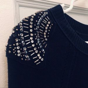 LOFT Sweaters - Loft Embellished Shoulder Sweater LOFT Sweaters - Loft Embellished Shoulder Sweater